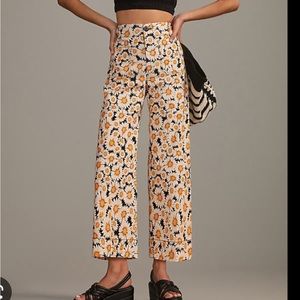 Anthropologie colletes/ crop pants . Sunflower size 29